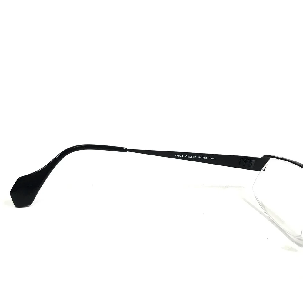 Iyoko-Inyake Eyeglasses Frames IY574 Col.132 Black Red Rectangular 51-19-140